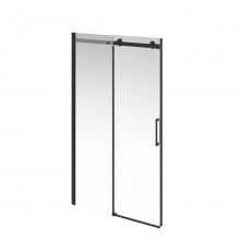 CT.120.SD.BLK.M Душевая дверь CRISTALLO, раздвижная с функцией soft close, 120х210, матовый черный