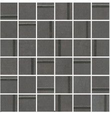 MM13132 Гварди 1 мозаичный антрацит матовый обрезной 30x30x0,9 декор