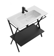 PIA.N.85/BLK Металлическая структура PIANO Next напольная 85, черная матовая