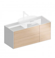 PLB.M.120.3/OAK.V Тумба PLAZA Modern подвесная 120 дуб виченца 3 ящика